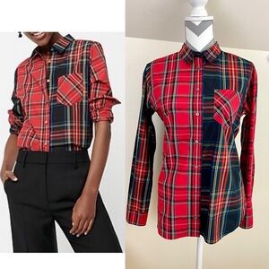 J. Crew Multicolor Plaid Button Down Shirt